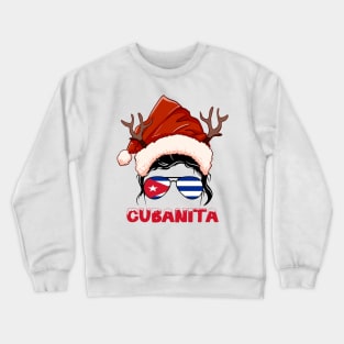 Cuba girl, Cubanita Christmas gift , Regalo Navidad Cuba Crewneck Sweatshirt